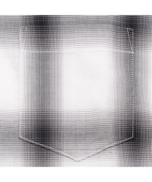 キャバリア CavariA CavariA ルーズシルエットオンブレチェックシャツ ビックシルエット (BLK(ブラック)) BLK(ブラック)