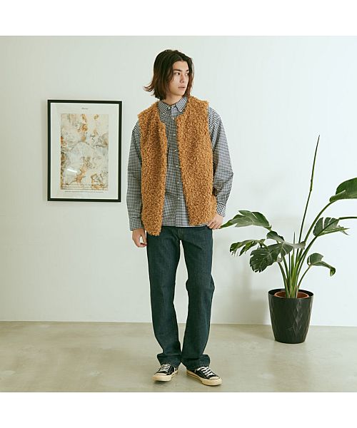 キャバリア CavariA CavariA プードルファーベスト もこもこ