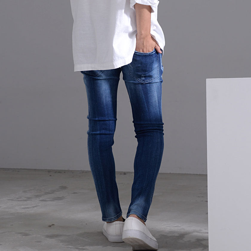 キャバリア CavariA CavariA ダメージスキニーデニムパンツ ストレッチ