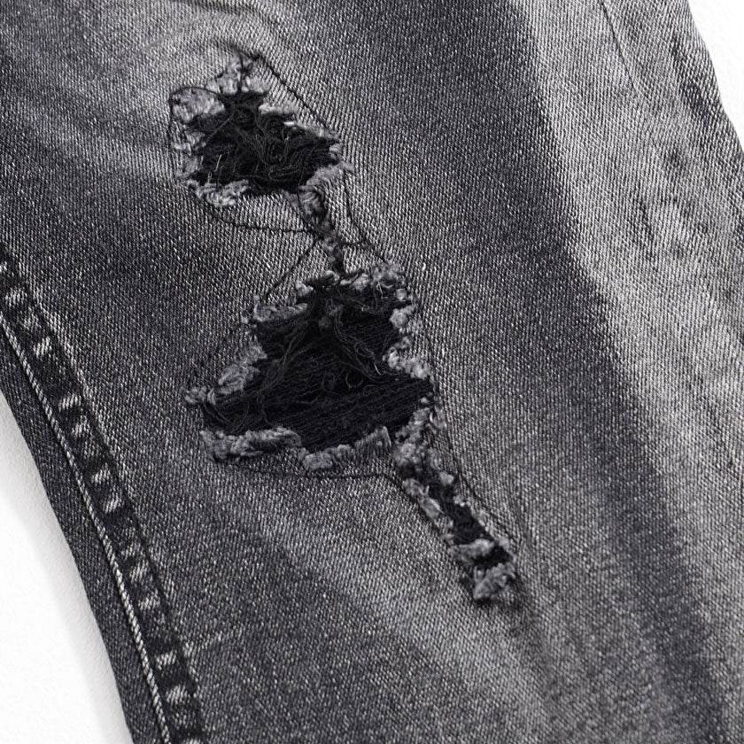 キャバリア CavariA CavariA ダメージスキニーデニムパンツ ストレッチ