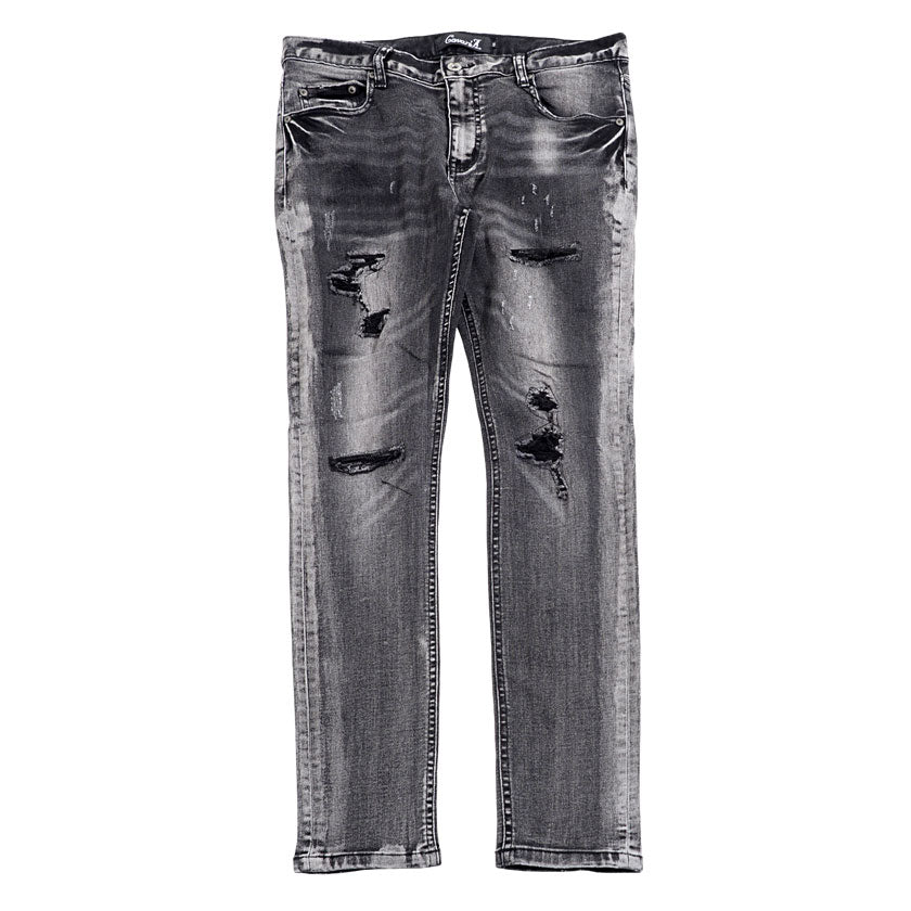 キャバリア CavariA CavariA ダメージスキニーデニムパンツ ストレッチ