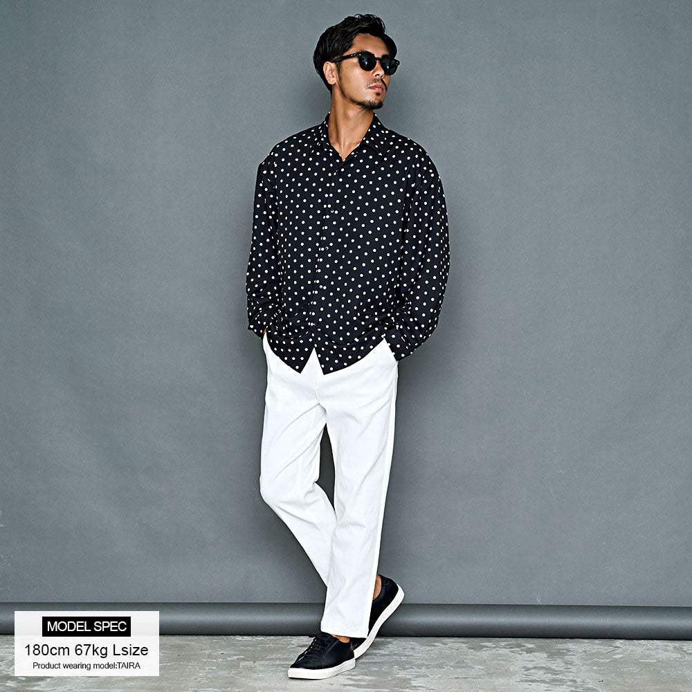 キャバリア CavariA CavariA 總柄長袖襯衫