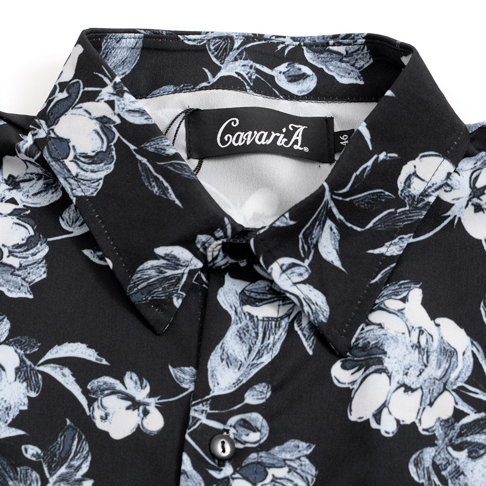 キャバリア CavariA CavariA 總柄長袖襯衫