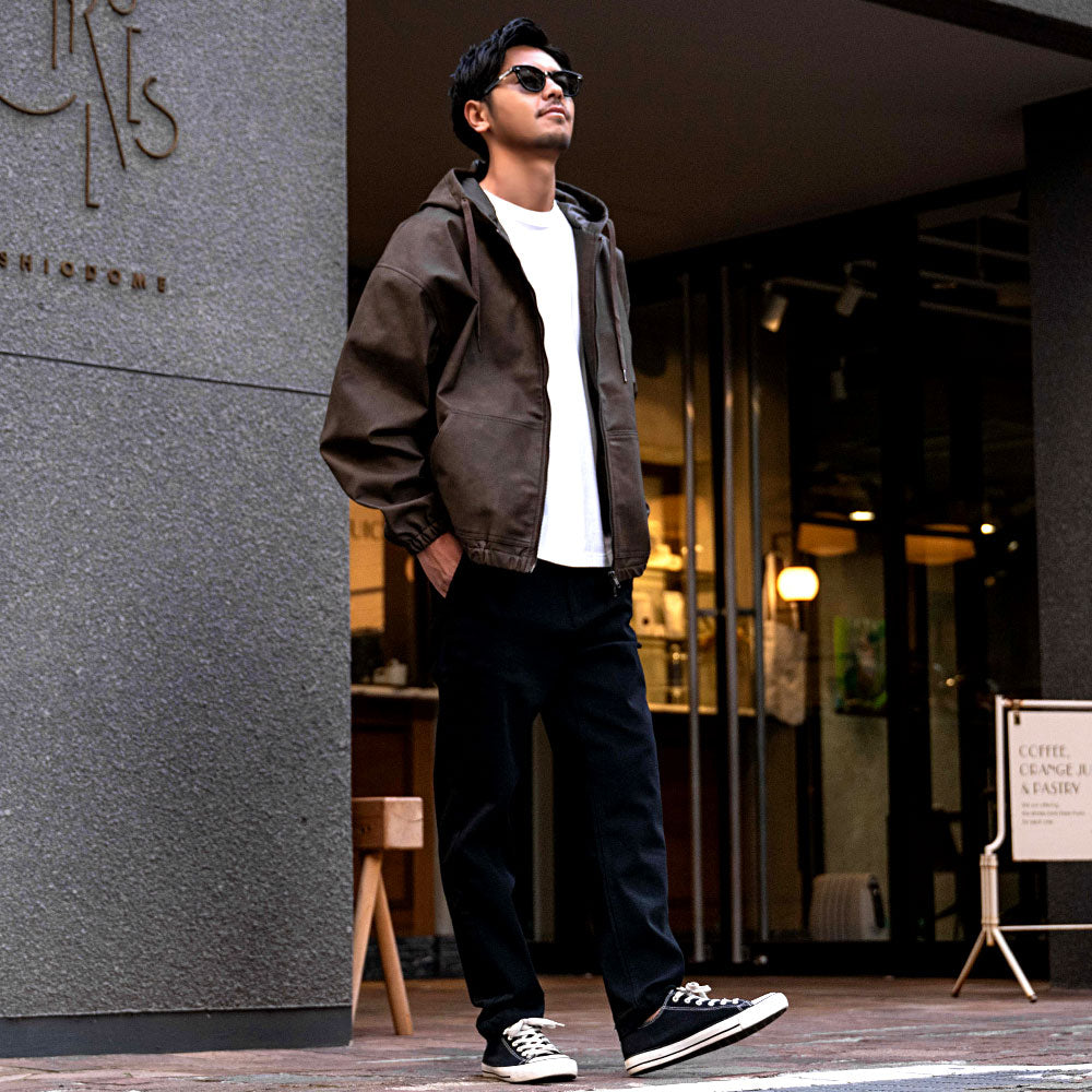 キャバリア CavariA CavariA ケミカルPU ZIP長袖パーカー (BRN(ブラウン)) BRN(ブラウン)