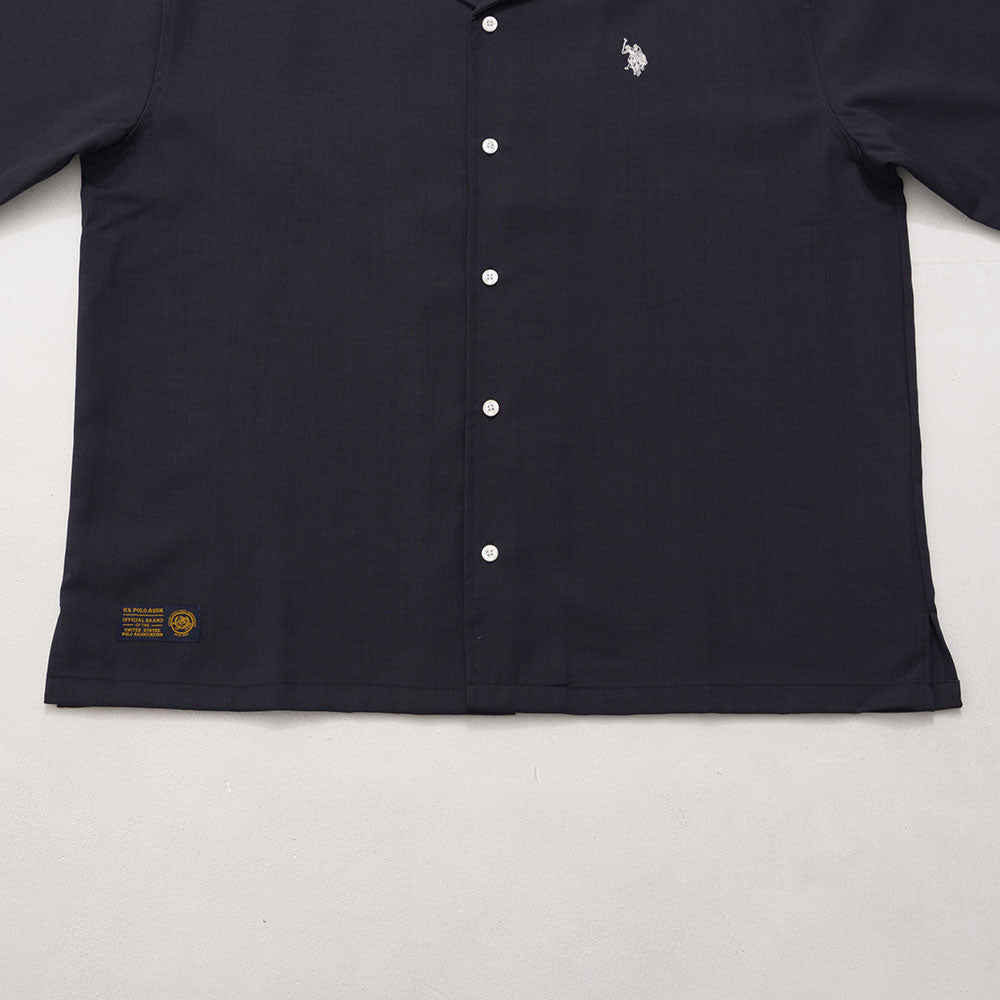 キャバリア CavariA U.S. POLO ASSN. オープンカラー半袖シャツ (22(BEG/ベージュ)) 22(BEG/ベージュ)