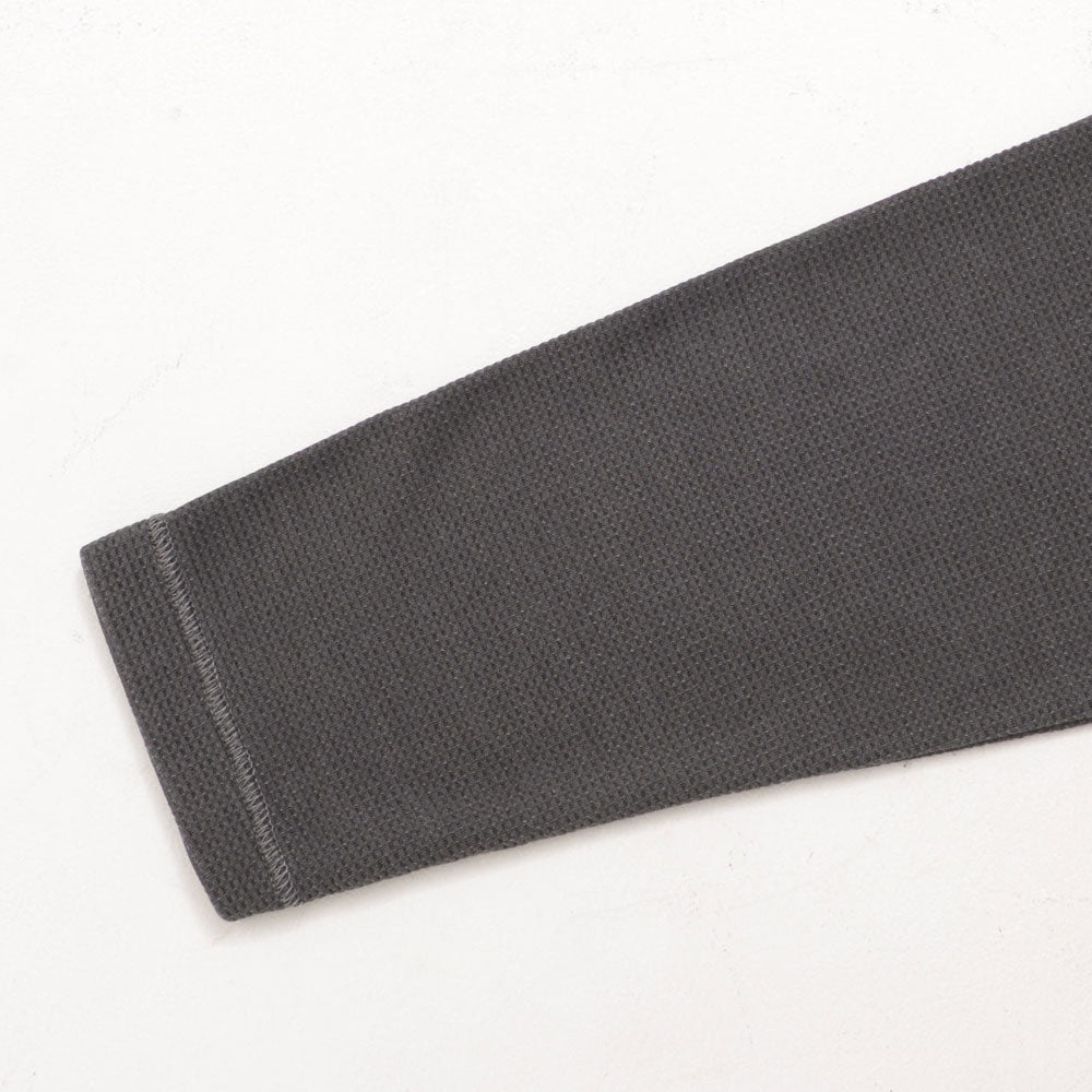 キャバリア CavariA CavariA ピグメントワッフルカットソー 長袖Tシャツ (BLACK(ブラック)) BLACK(ブラック)