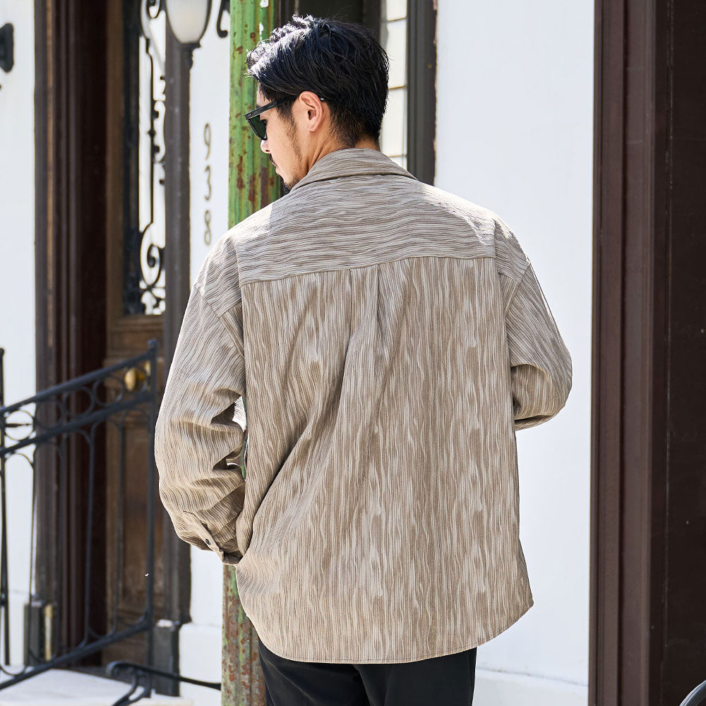 キャバリア CavariA CavariA ポリコーデュロイシャツ (BLK(ブラック)) BLK(ブラック)