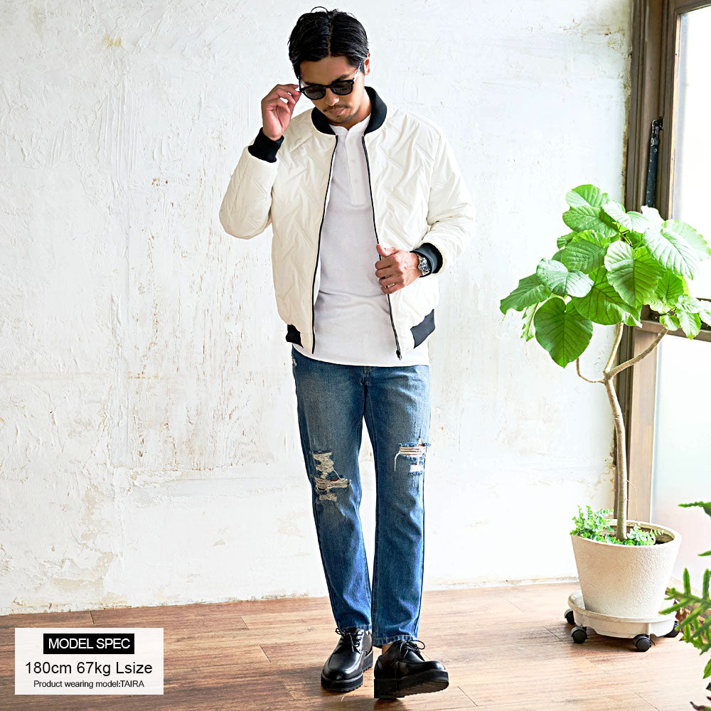 キャバリア CavariA CavariA シームレスMA-1 (BLK(ブラック)) BLK(ブラック)