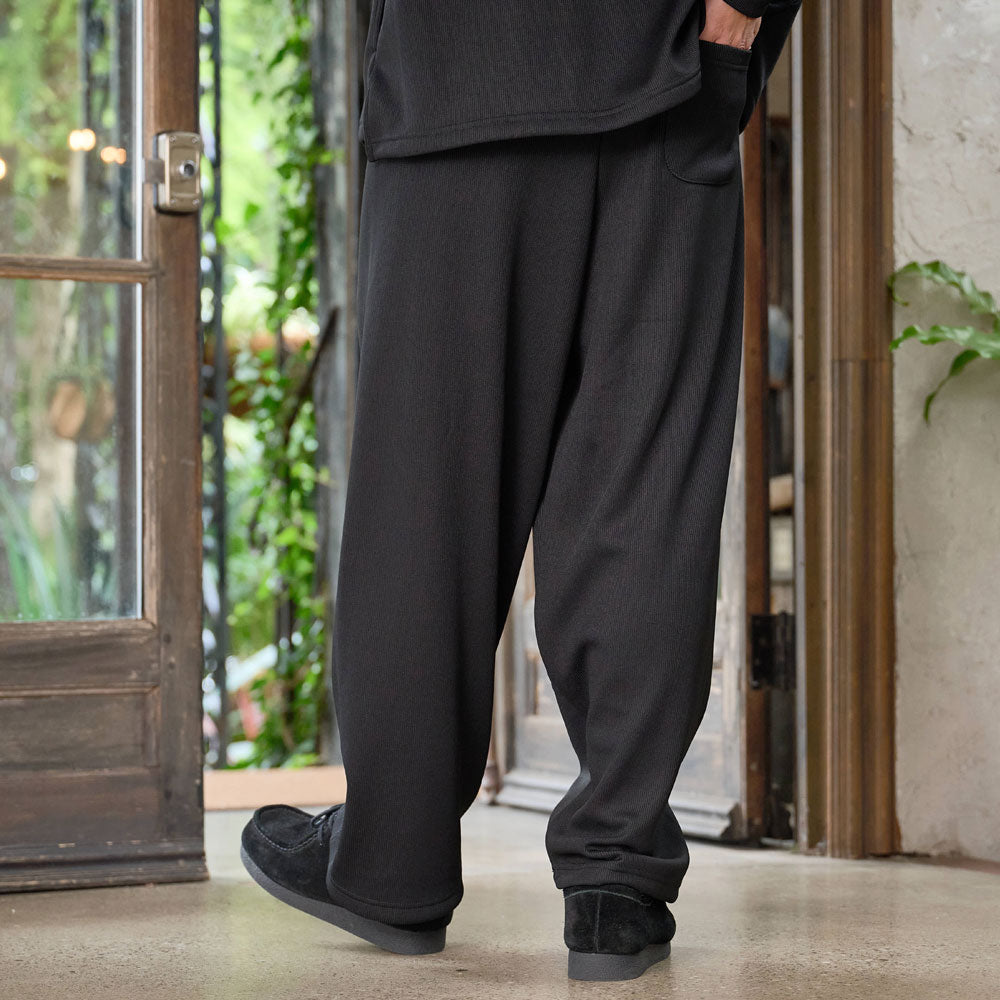 キャバリア CavariA CavariA ドビー裏起毛ワイドパンツ (WHT(ホワイト)) WHT(ホワイト)