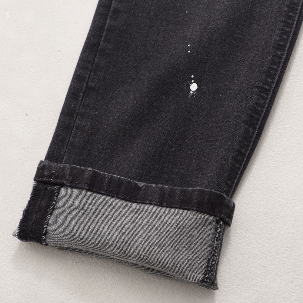 キャバリア CavariA CavariA ストレッチデニムダメージリペアデニムパンツ (IND(インディゴ)) IND(インディゴ)