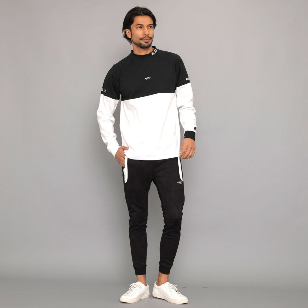 シルバーバレットセレクト SB Select LUXE/R CVCスムース切替モックネック 長袖 (3-3(BLK/ブラック)) 3-3(BLK/ブラック)