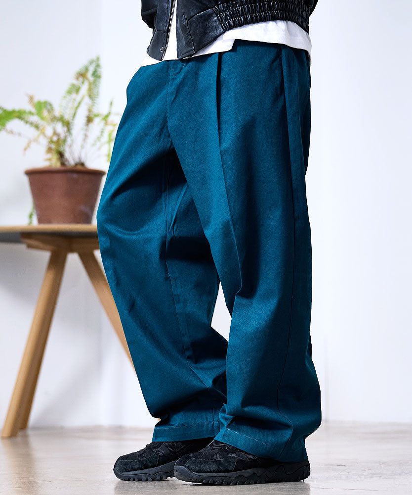 シルバーバレットセレクト SB Select SB select ワイドストレートチノパンツ (87(INC BLUE/インクブルー)) 87(INC BLUE/インクブルー)