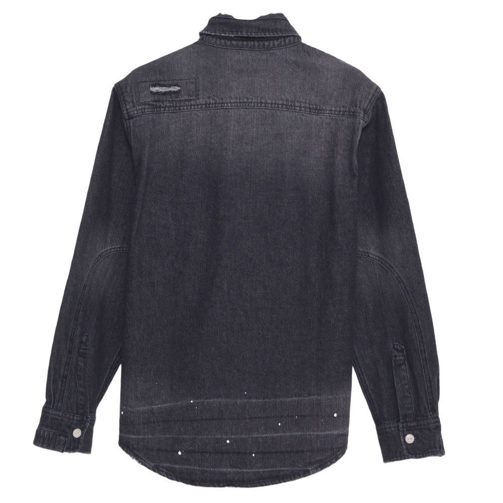シルバーバレットセレクト SB Select ALCARZA ダメージデニム長袖シャツ (25(BLUE/ブルー)) 25(BLUE/ブルー)