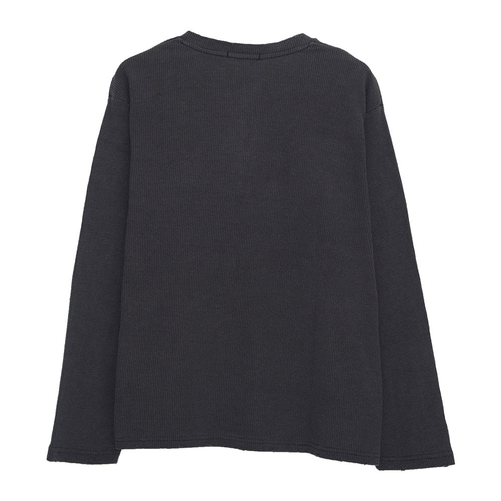 シルバーバレットセレクト SB Select SB select ヴィンテージ風クロス刺繍ワッフルダメージロンT (3(GRY/グレー)) 3(GRY/グレー)