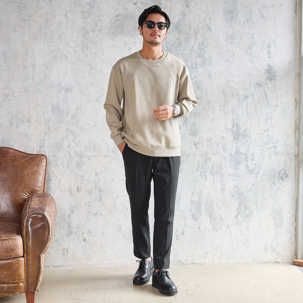 シルバーバレットセレクト SB Select BENUSTA リブ切り替えトレーナー (BEG(ベージュ)) BEG(ベージュ)