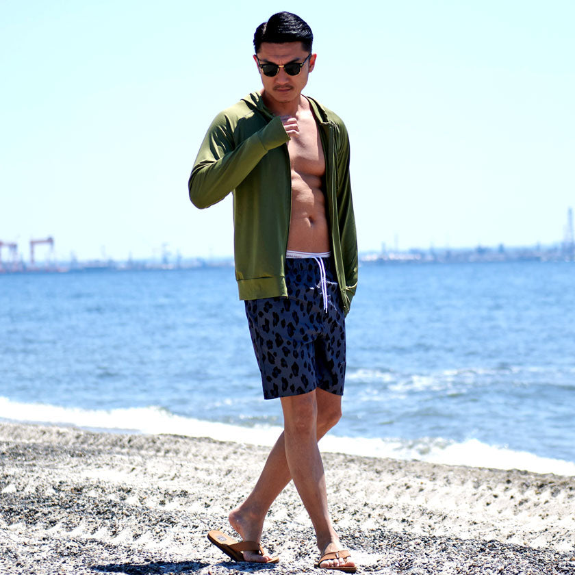 ビッチ VICCI VICCI ラッシュガード長袖ジップアップパーカー 水着 接触冷感 紫外線防止【返品不可商品】