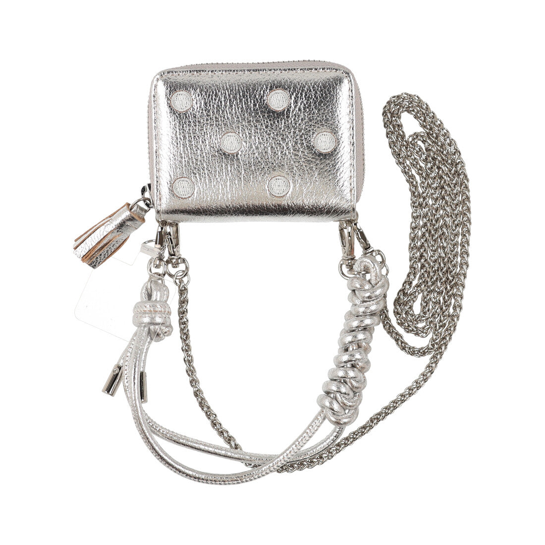 ペルケ perche ペルケ perche / ドット刺繍ジャバラチャームウォレットショルダー (SV) SV