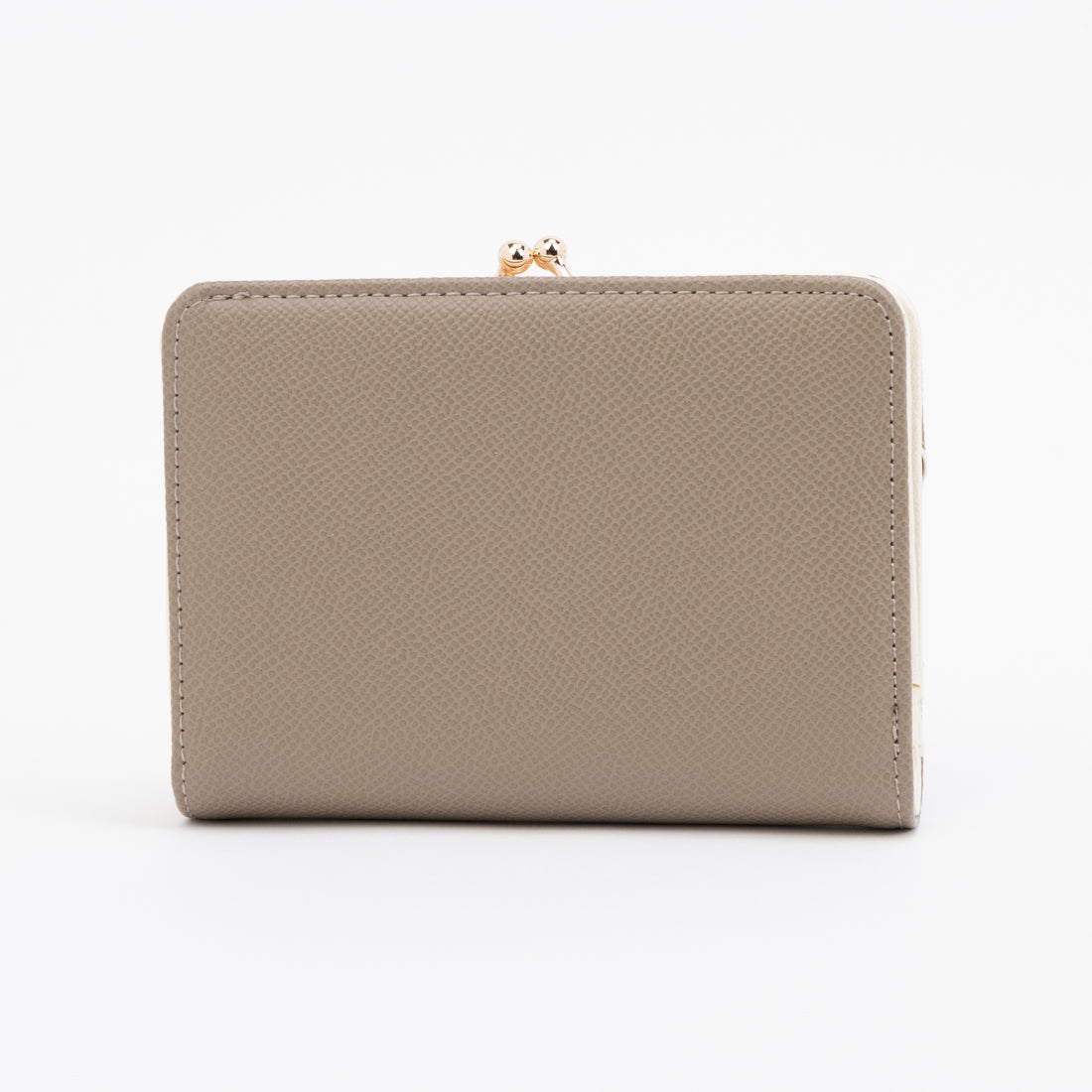 ピーナッツ PEANUTS 財布 レディース がま口 二つ折り 人気 キャラクター SNOOPY ブローチ (ベージュ) ベージュ