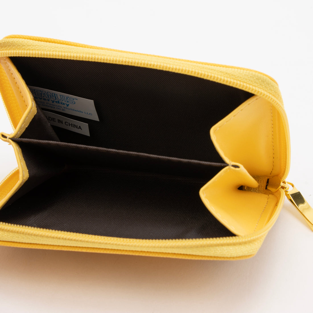ピーナッツ PEANUTS 小銭入れ レディース 可愛い キャラクター ウッドストック アップ ラウンドファスナー ジッパー コインケース (イエロー) (イエロー) イエロー