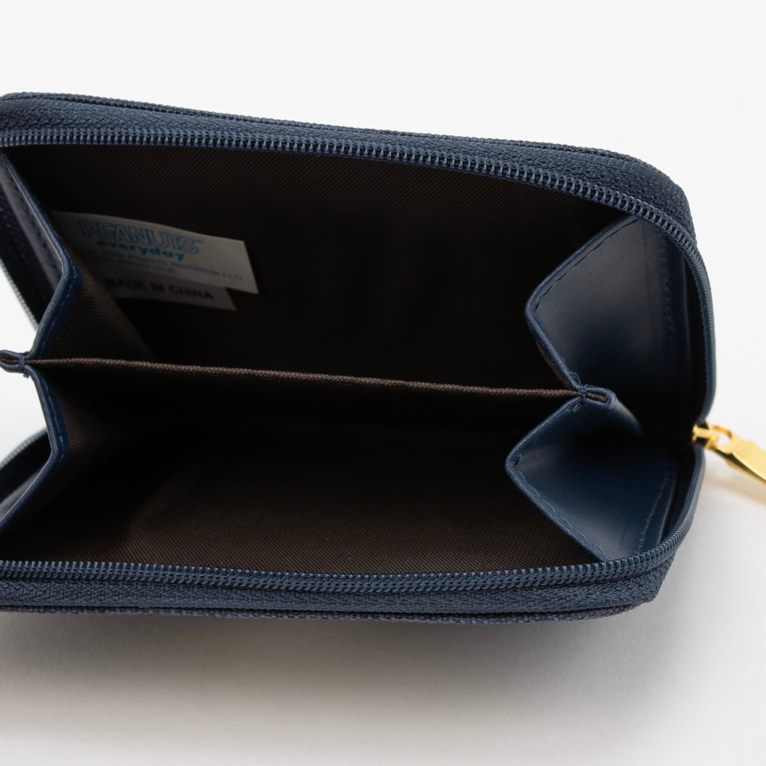 ピーナッツ PEANUTS 小銭入れ レディース 可愛い キャラクター サーフィン ラウンドファスナー ジッパー コインケース (ネイビー) (ネイビー) ネイビー