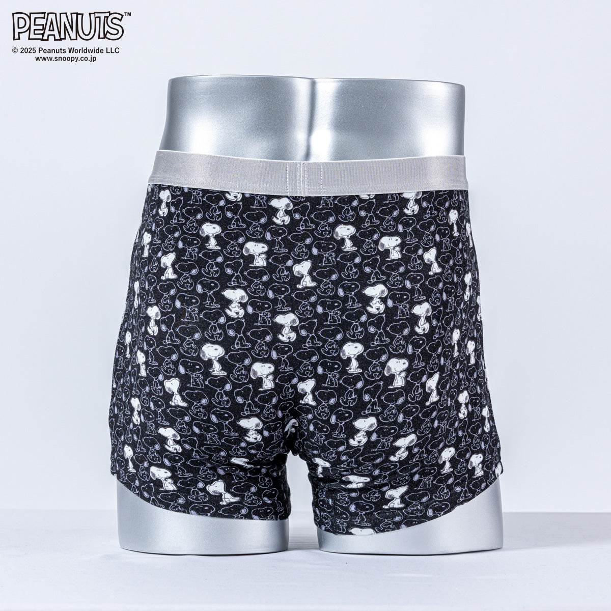 ピーナッツ PEANUTS ピーナッツボクサー/25F/スヌーピーパターン 【返品不可商品】 (ブラック) ブラック