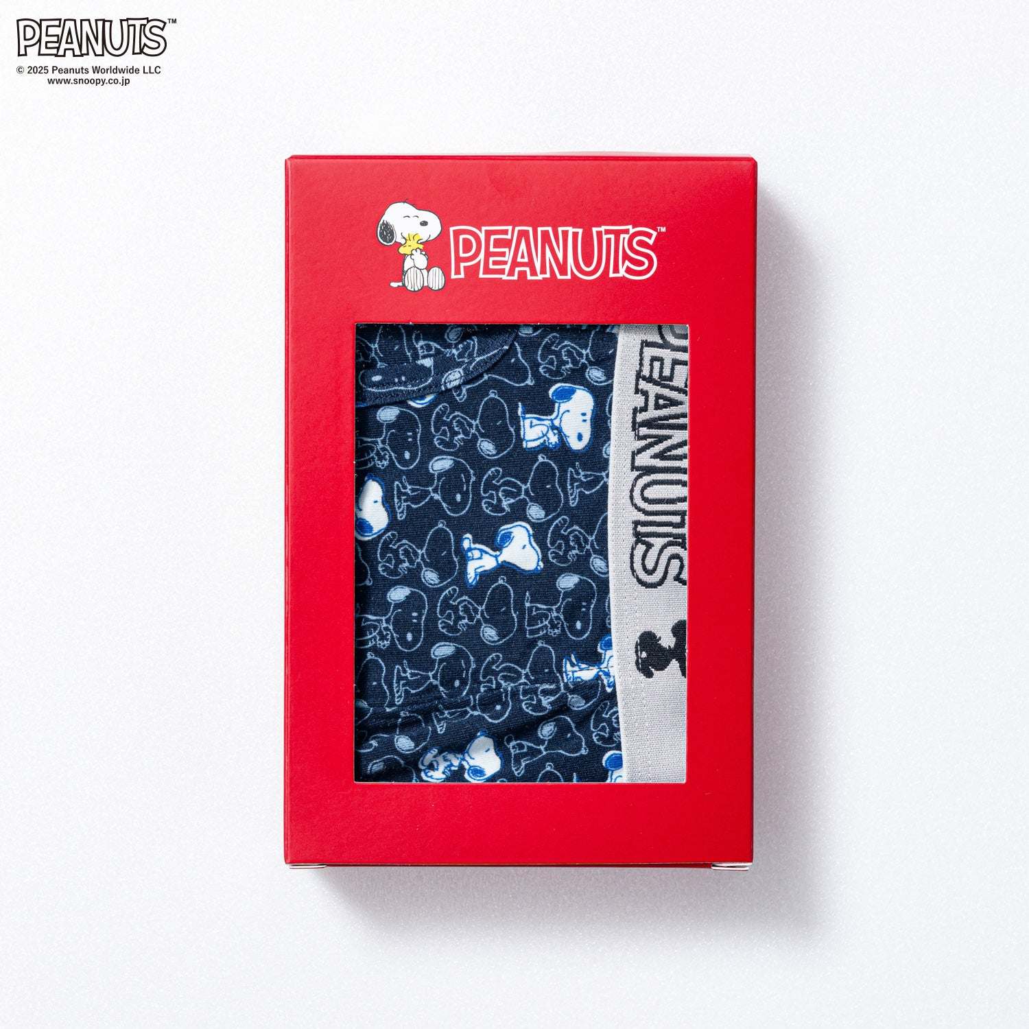 ピーナッツ PEANUTS ピーナッツボクサー/25F/スヌーピーパターン 【返品不可商品】 (ブラック) ブラック