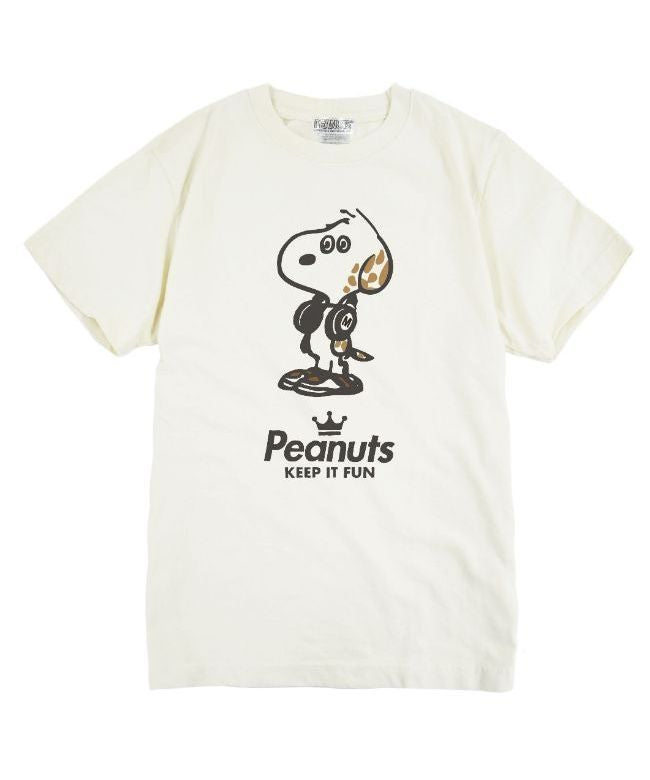 Peanuts PEANUTS Marble Snoopy T-shirt Short Sleeve Snoopy Friends SNOO