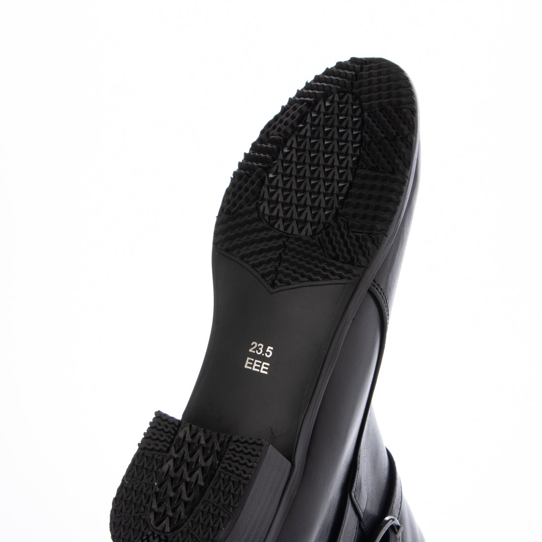 ペリウィンクル periwinkle 本革ベルトデザイントラッドブーツ (ブラック) ブラック