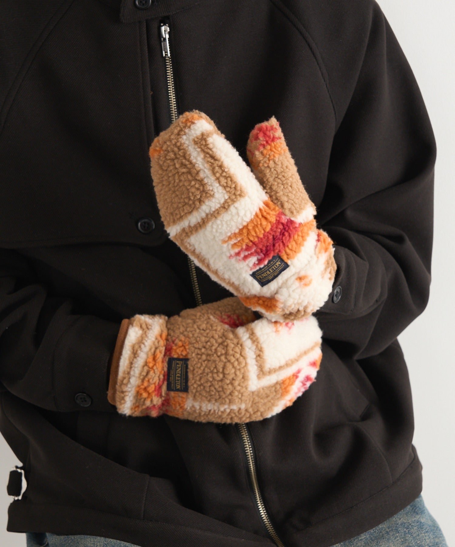 ペンドルトン PENDLETON ボアミトン手袋 /PDT-000-233019 (ブラウン系その他2) ブラウン系その他2