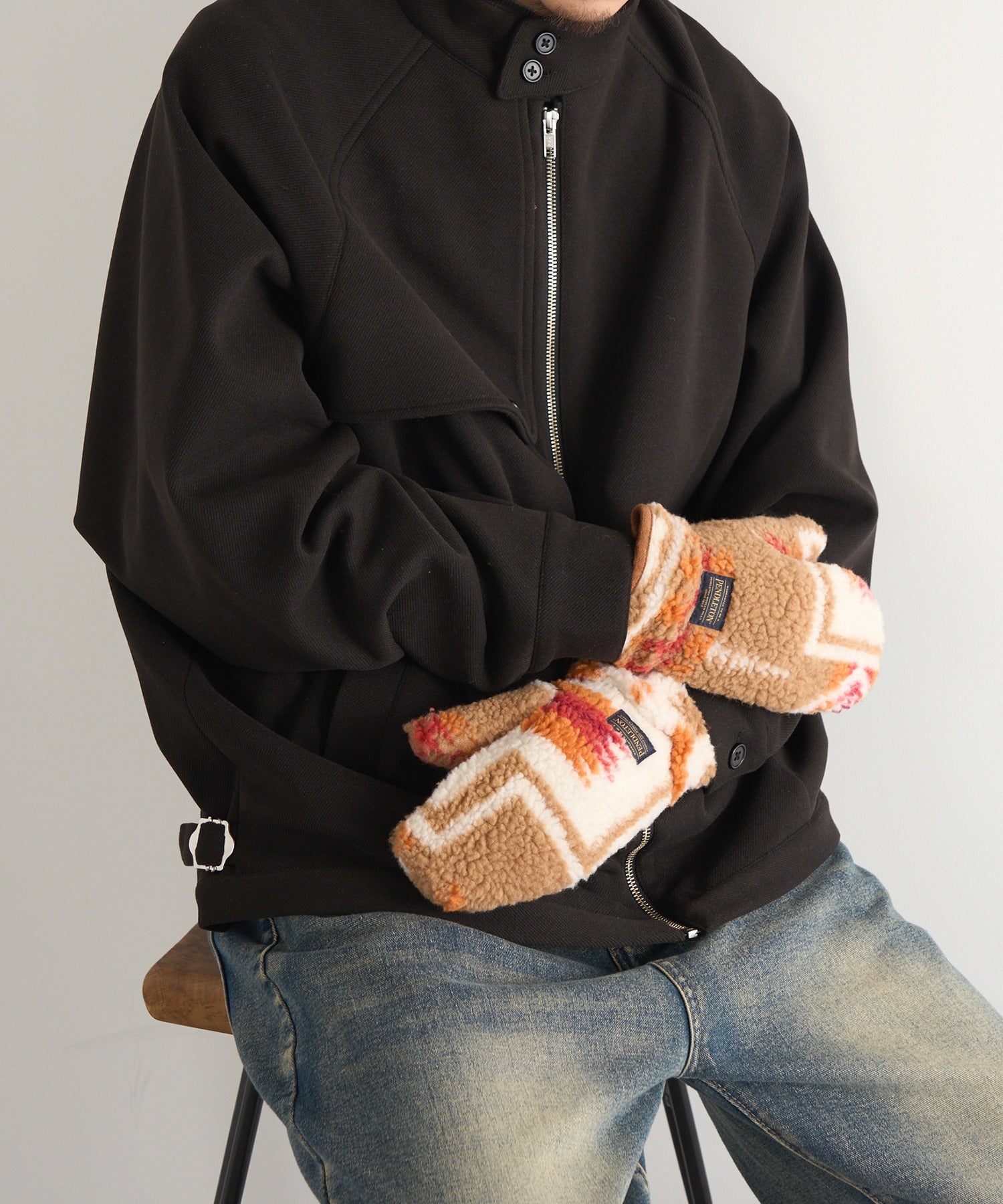 ペンドルトン PENDLETON ボアミトン手袋 /PDT-000-233019 (ブラウン系その他2) ブラウン系その他2