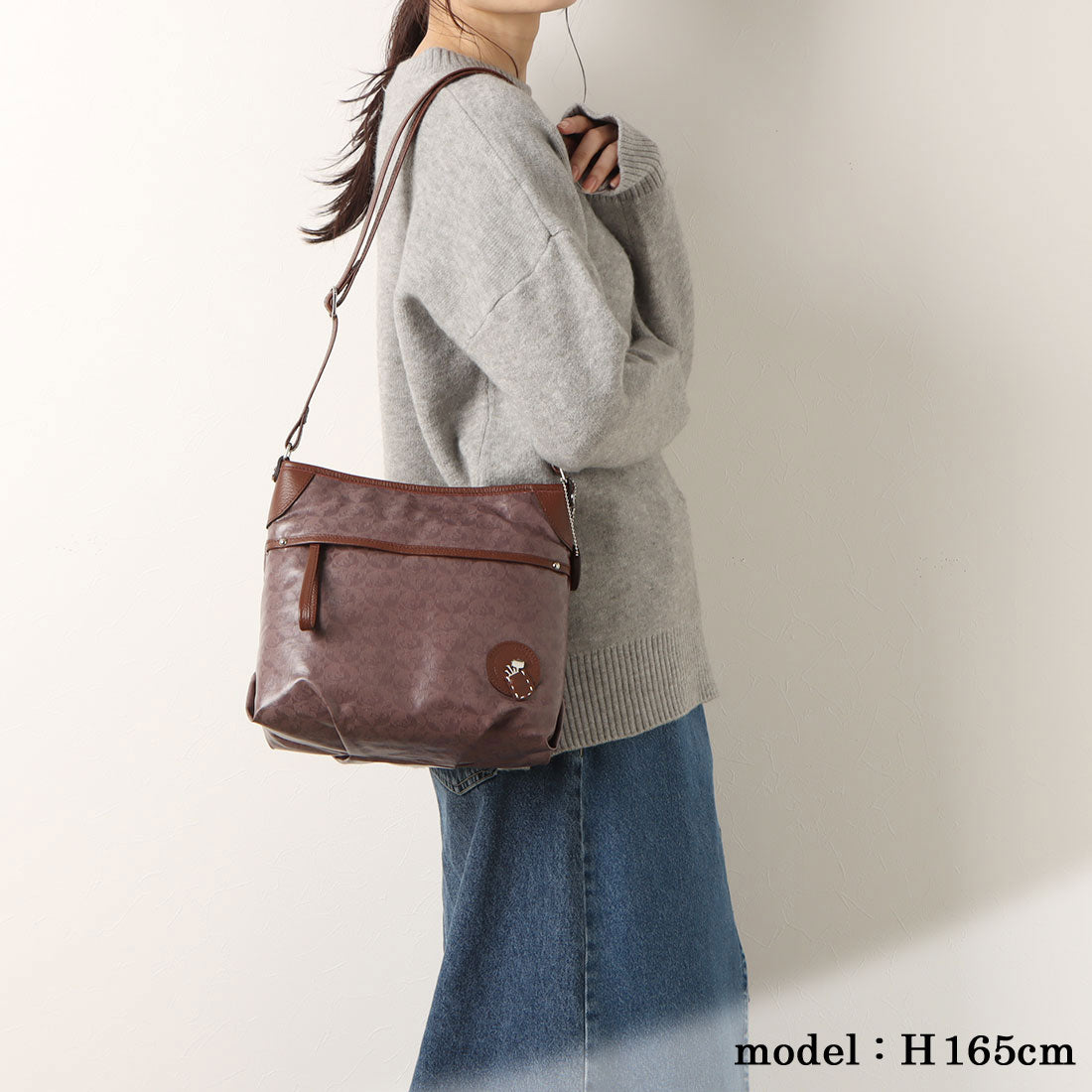 ペレボルサ PELLE BORSA 「アライブ」ショルダーバッグ(ネイビー)日本製 ネイビー