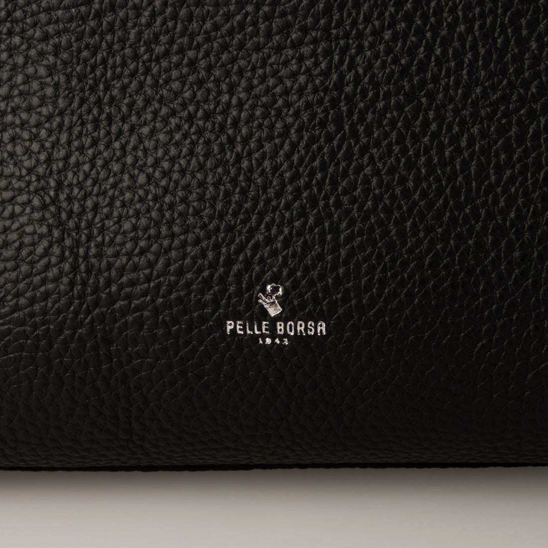 ペレボルサ PELLE BORSA 「レネット」ミディアムトート (ブラック) ブラック