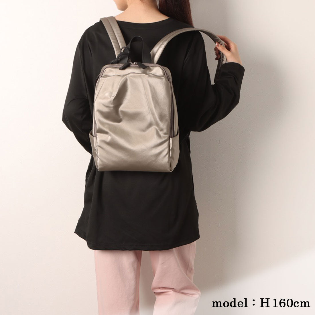ペレボルサ PELLE BORSA 「チアーズ」ミニリュック (ベージュ) ベージュ