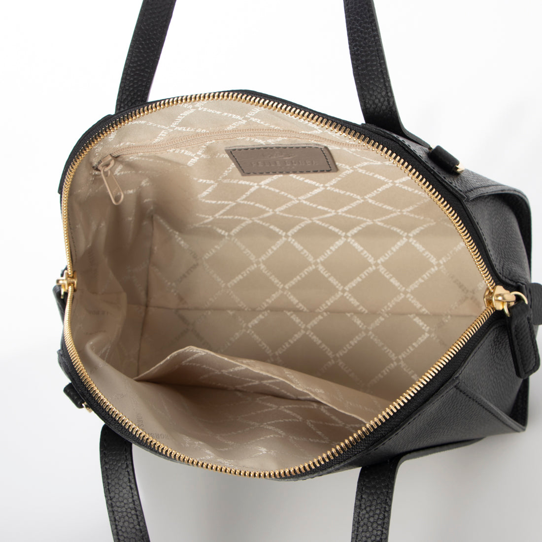 ペレボルサ PELLE BORSA 2WAYボストン (ブラック) ブラック