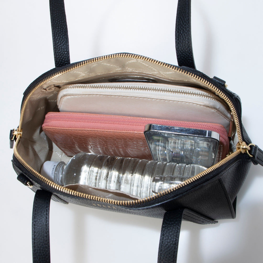 ペレボルサ PELLE BORSA 2WAYボストン (ブラック) ブラック