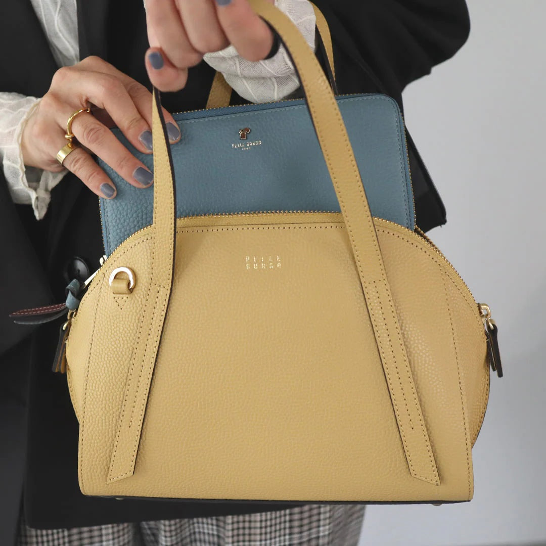 ペレボルサ PELLE BORSA 2WAYボストン (ブラック) ブラック