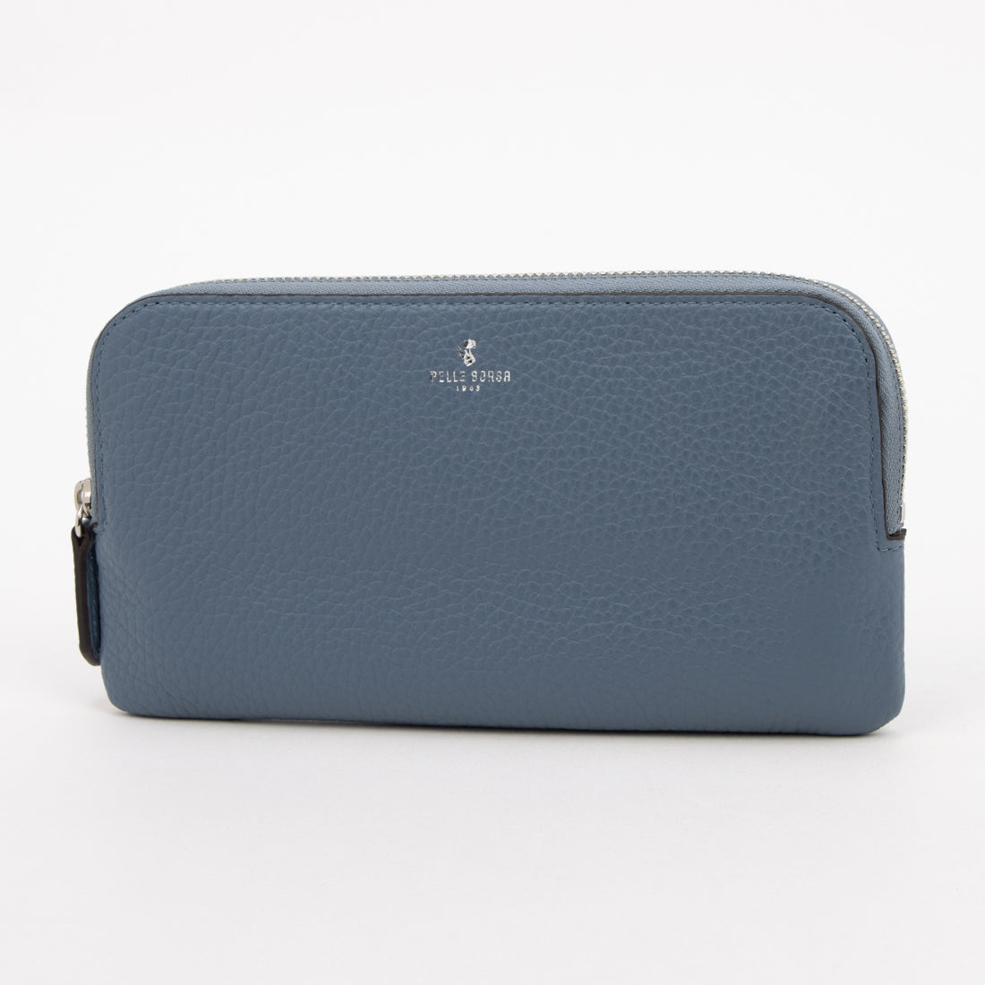 ペレボルサ PELLE BORSA ラウンド長財布 (サックス) サックス