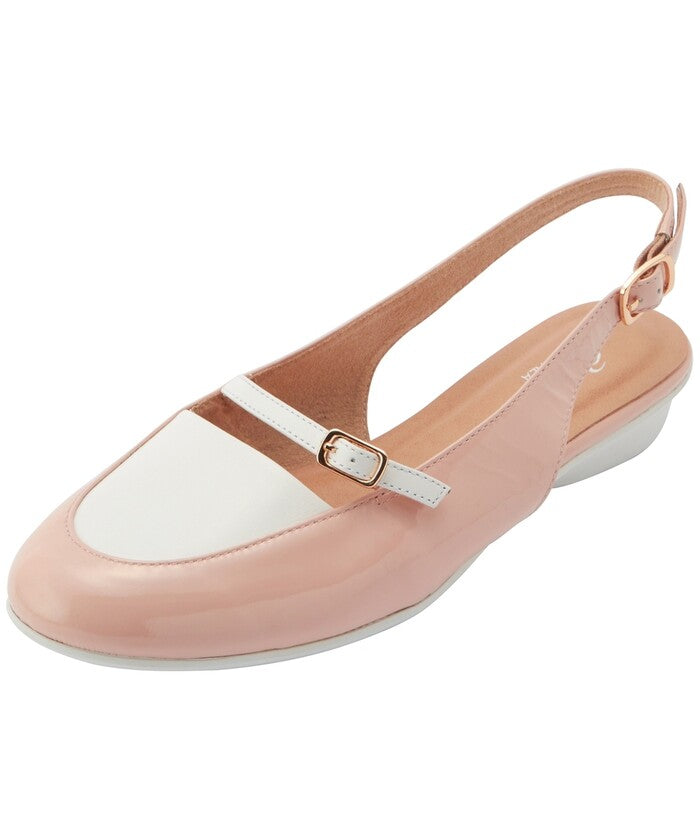 アシックス ウォーキング(ペダラ) ASICS WALKING (PEDALA) ペダラ レディース 2E 2.0cmヒール (ピンク(エナメル)×ホワイト) ピンク(エナメル)×ホワイト