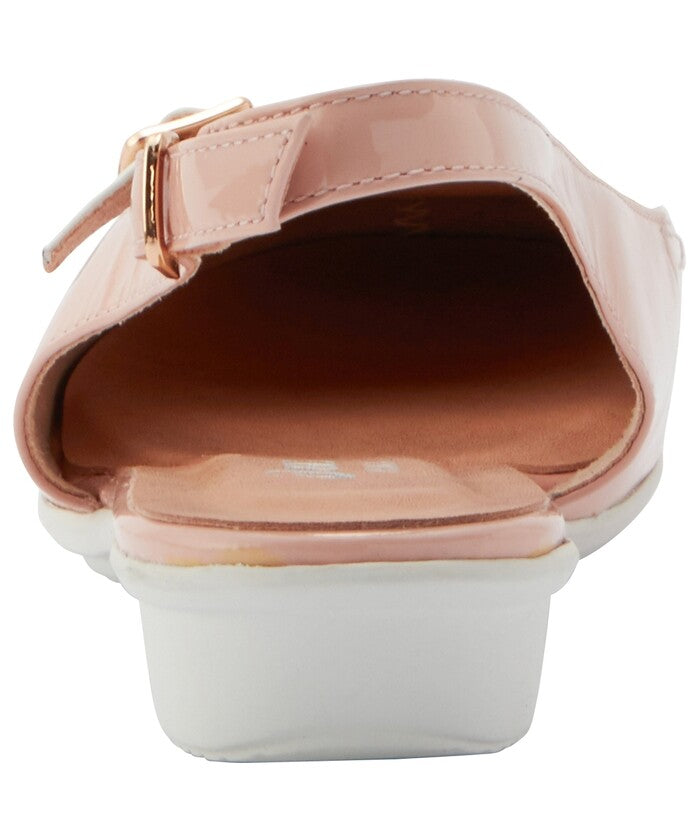 アシックス ウォーキング(ペダラ) ASICS WALKING (PEDALA) ペダラ レディース 2E 2.0cmヒール (ピンク(エナメル)×ホワイト) ピンク(エナメル)×ホワイト