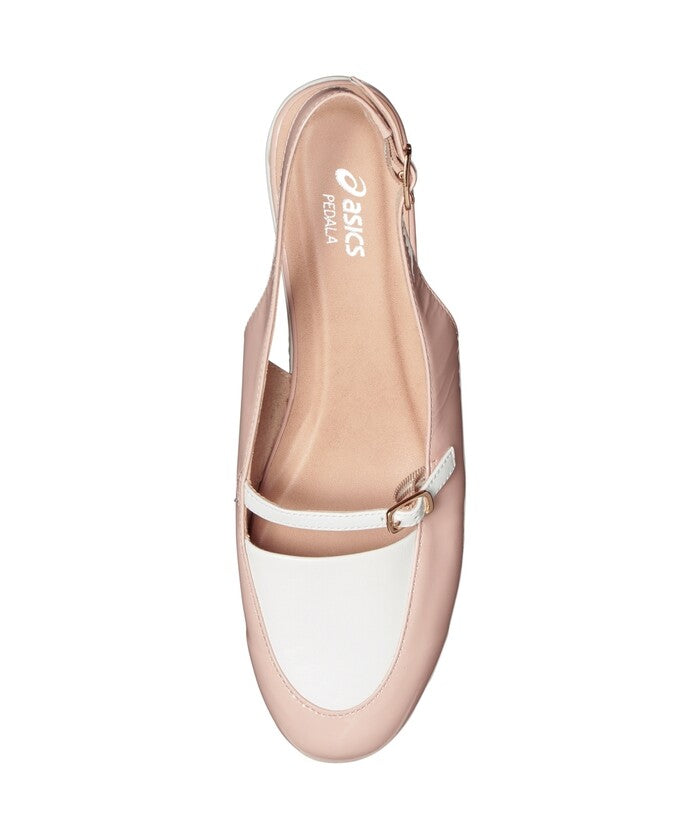 アシックス ウォーキング(ペダラ) ASICS WALKING (PEDALA) ペダラ レディース 2E 2.0cmヒール (ピンク(エナメル)×ホワイト) ピンク(エナメル)×ホワイト