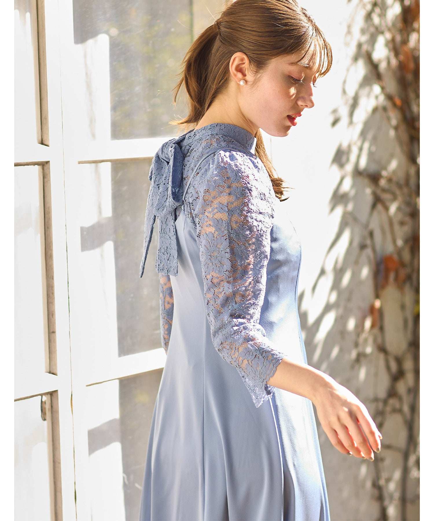 トッコクローゼット tocco closet マルチWAYボウタイリボンレーストップス×キャミワンピースセット