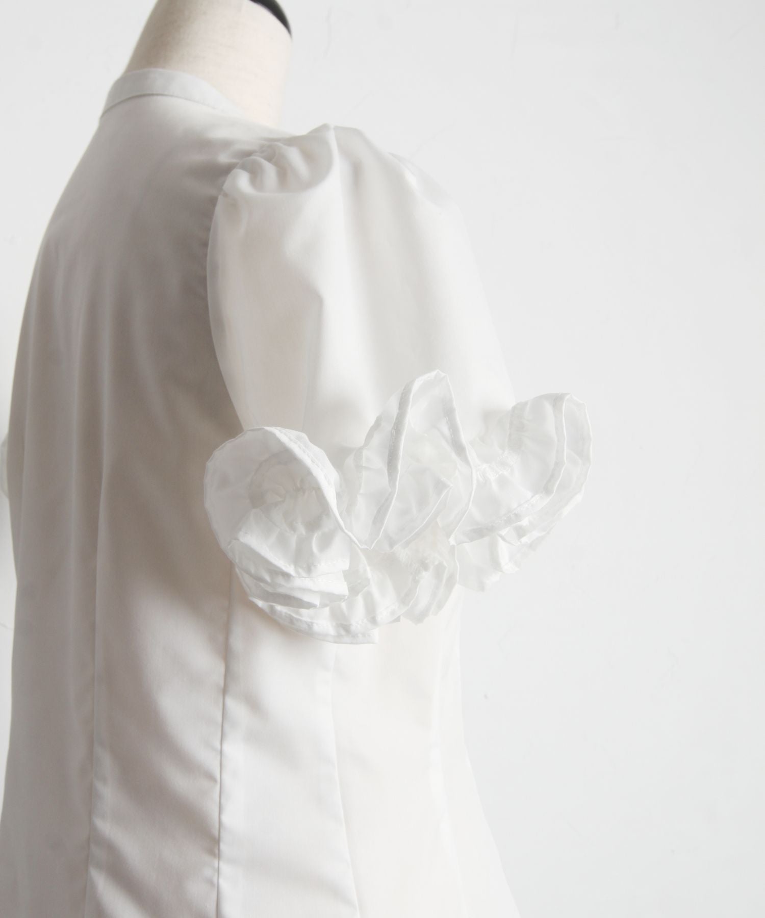 トッコクローゼット tocco closet コットンライクホイップフリルボウタイリボンブラウス (アイスブルー) アイスブルー