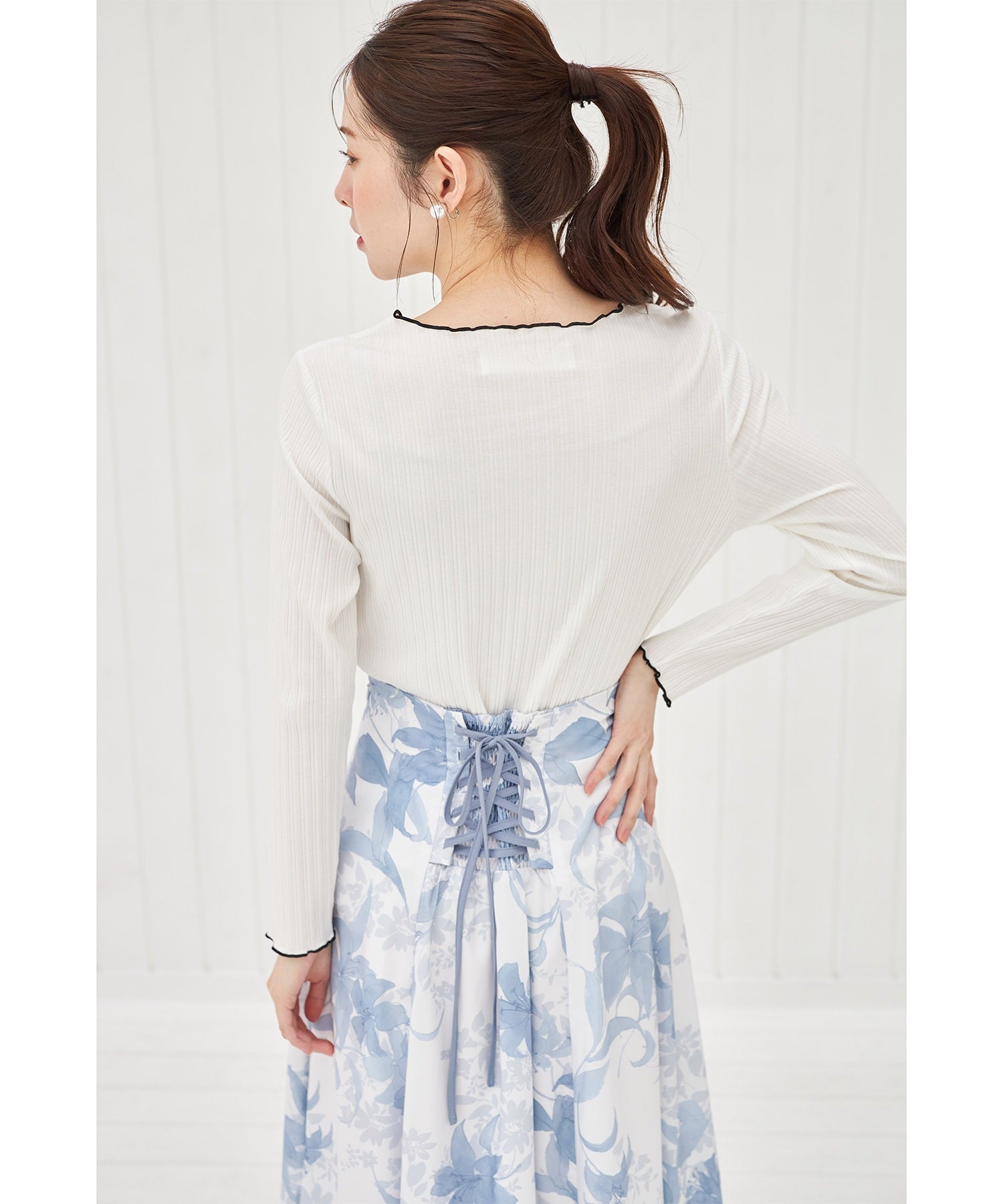 トッコクローゼット tocco closet 花柄フレアスカート