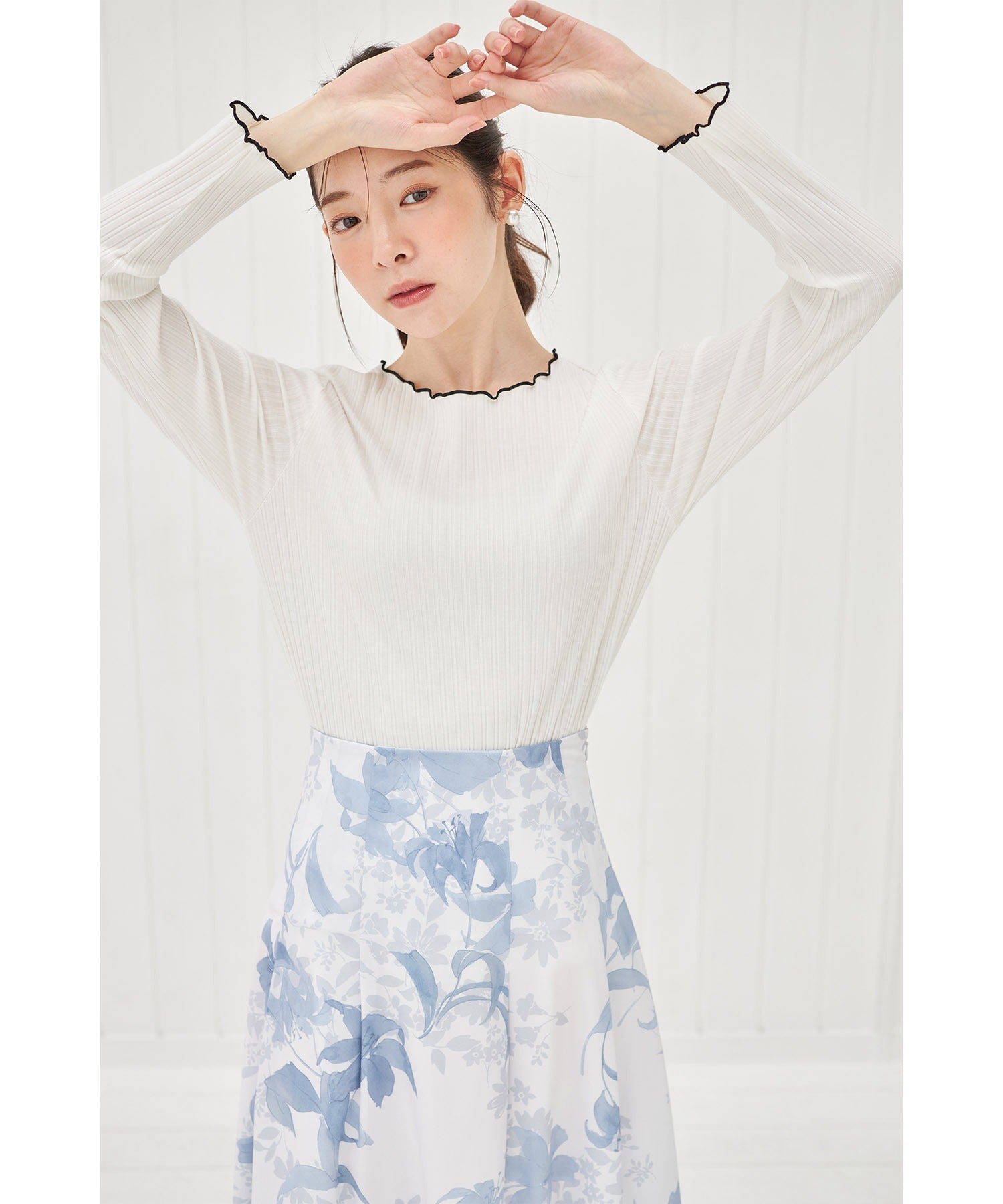 トッコクローゼット tocco closet 花柄フレアスカート