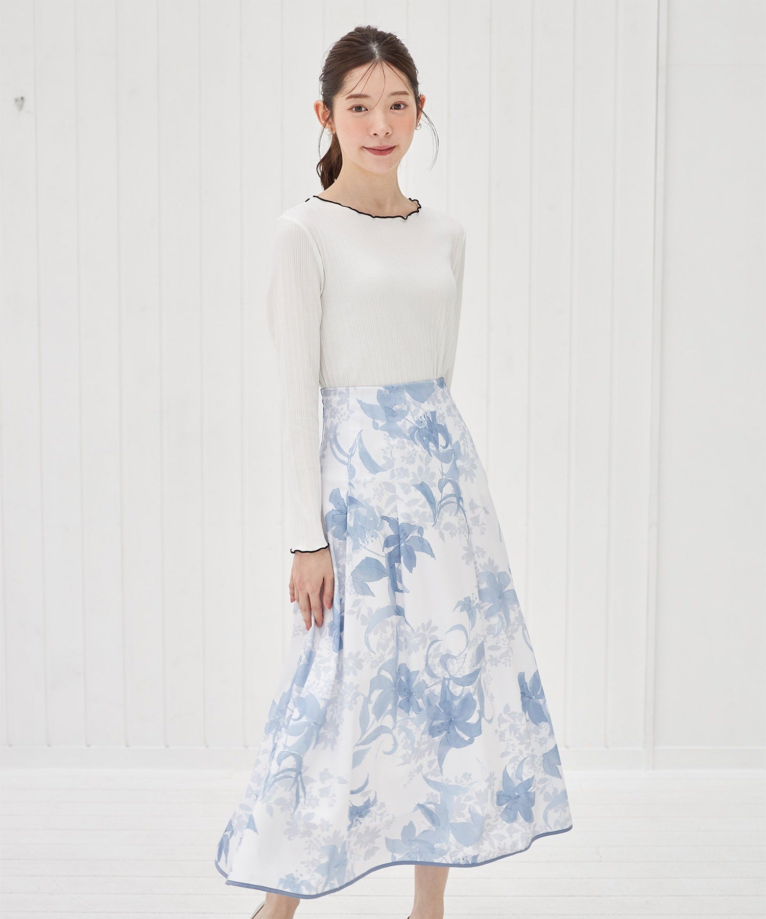 トッコクローゼット tocco closet 花柄フレアスカート