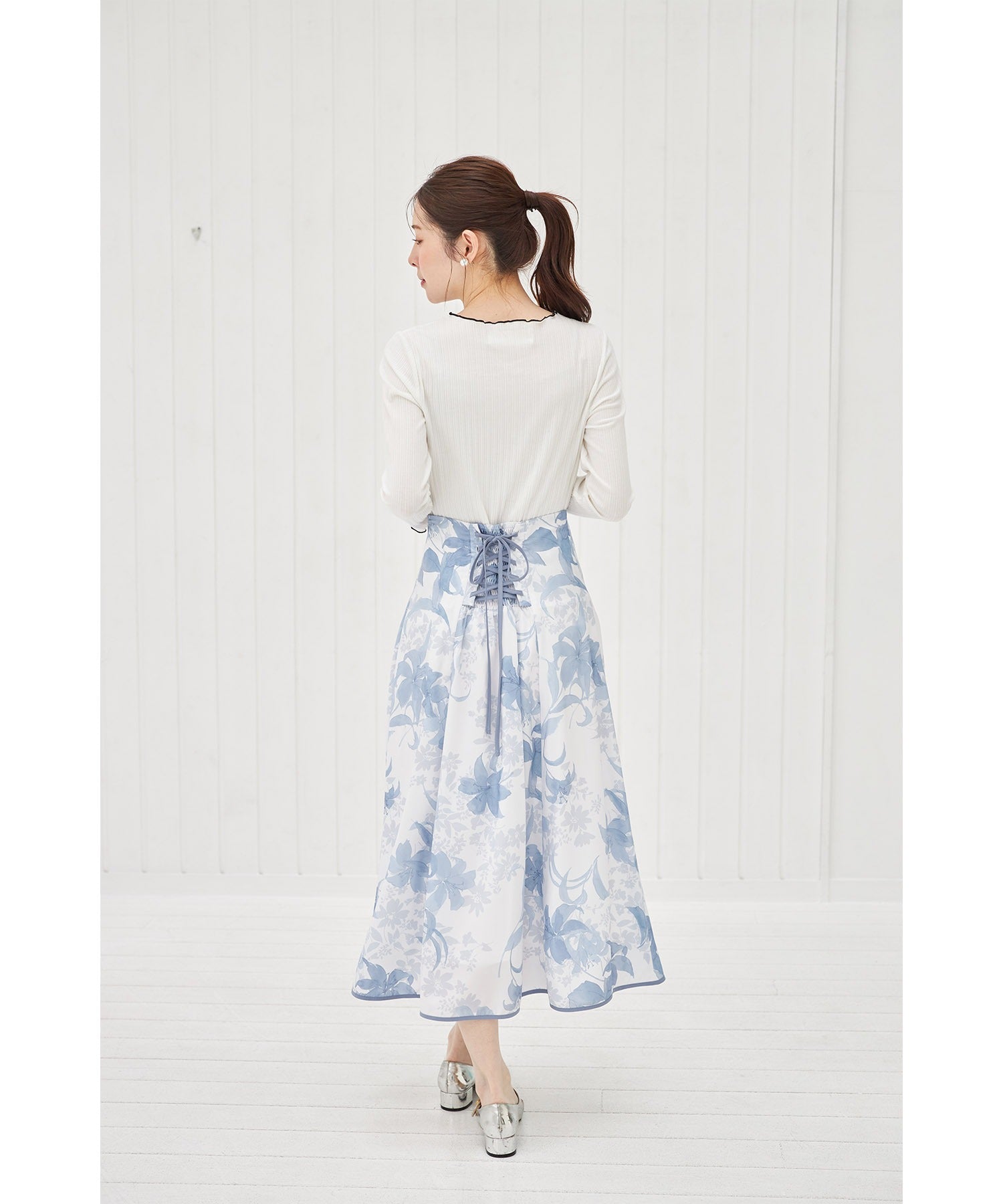 トッコクローゼット tocco closet 花柄フレアスカート