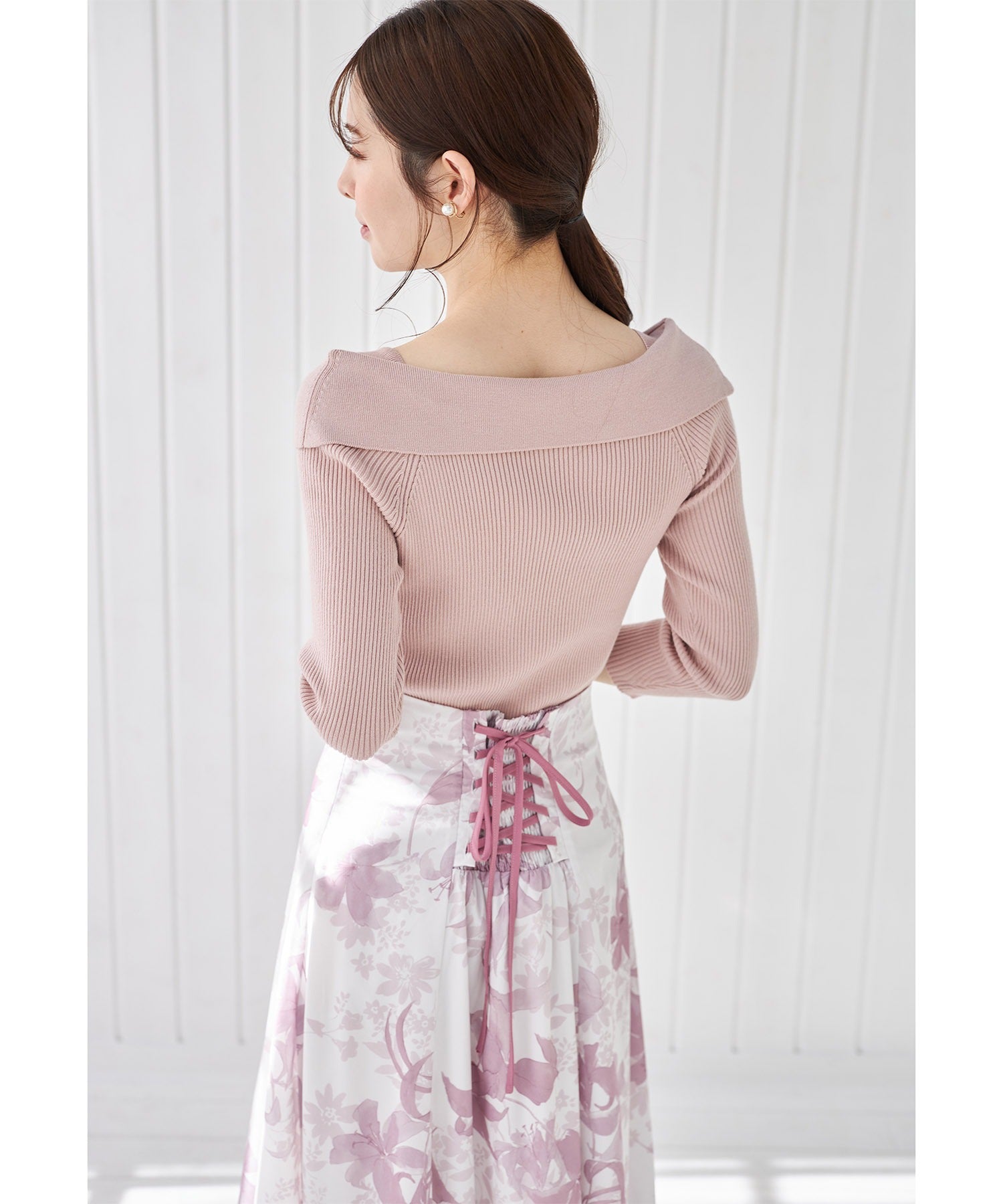 トッコクローゼット tocco closet 花柄フレアスカート