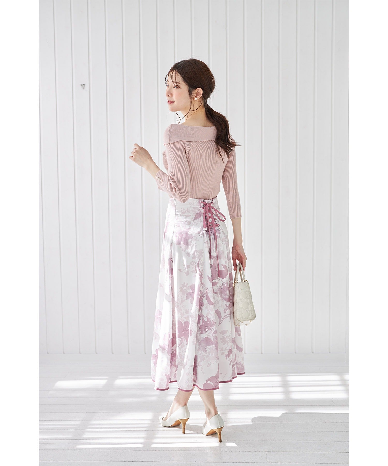 トッコクローゼット tocco closet 花柄フレアスカート