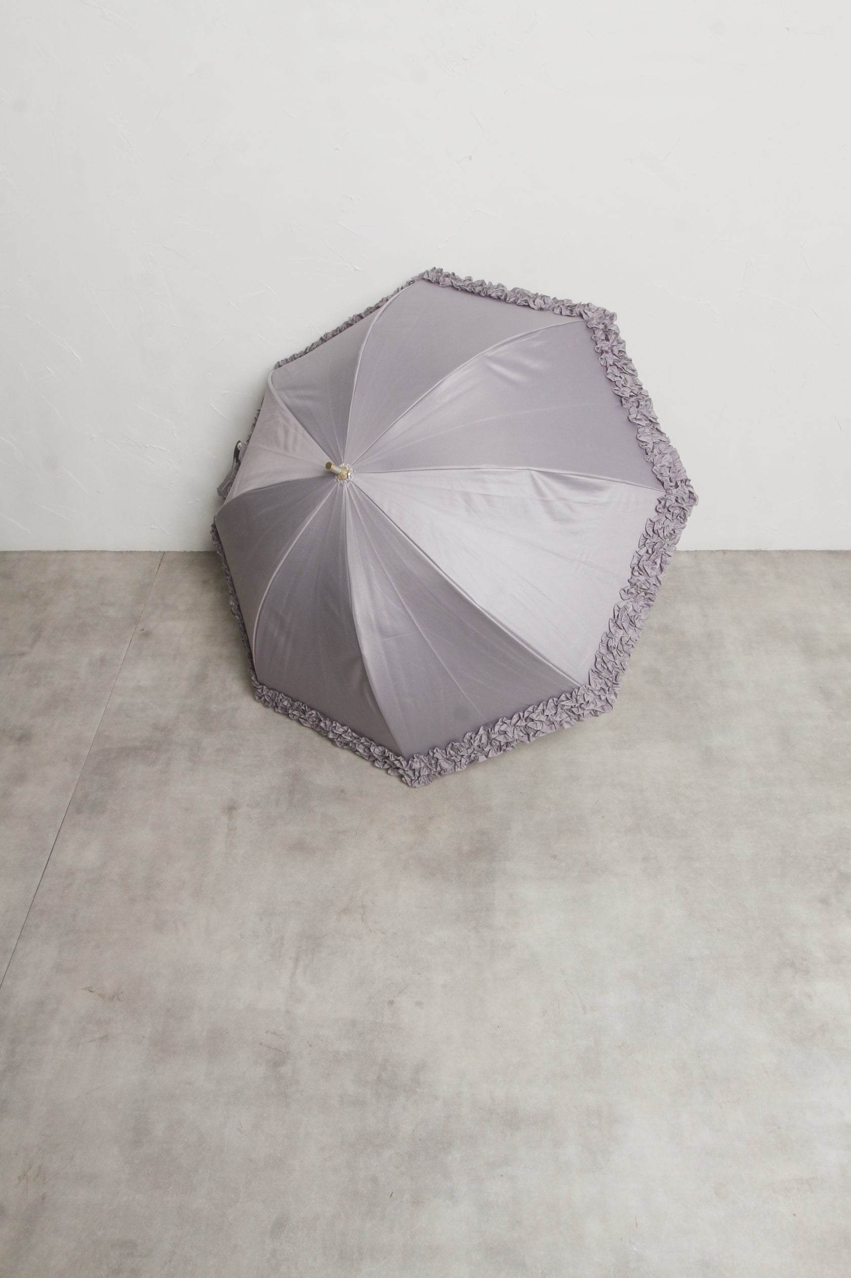 トッコクローゼット tocco closet 完全遮光100%&雨天兼用♪ホイップフリル長傘 ブラック