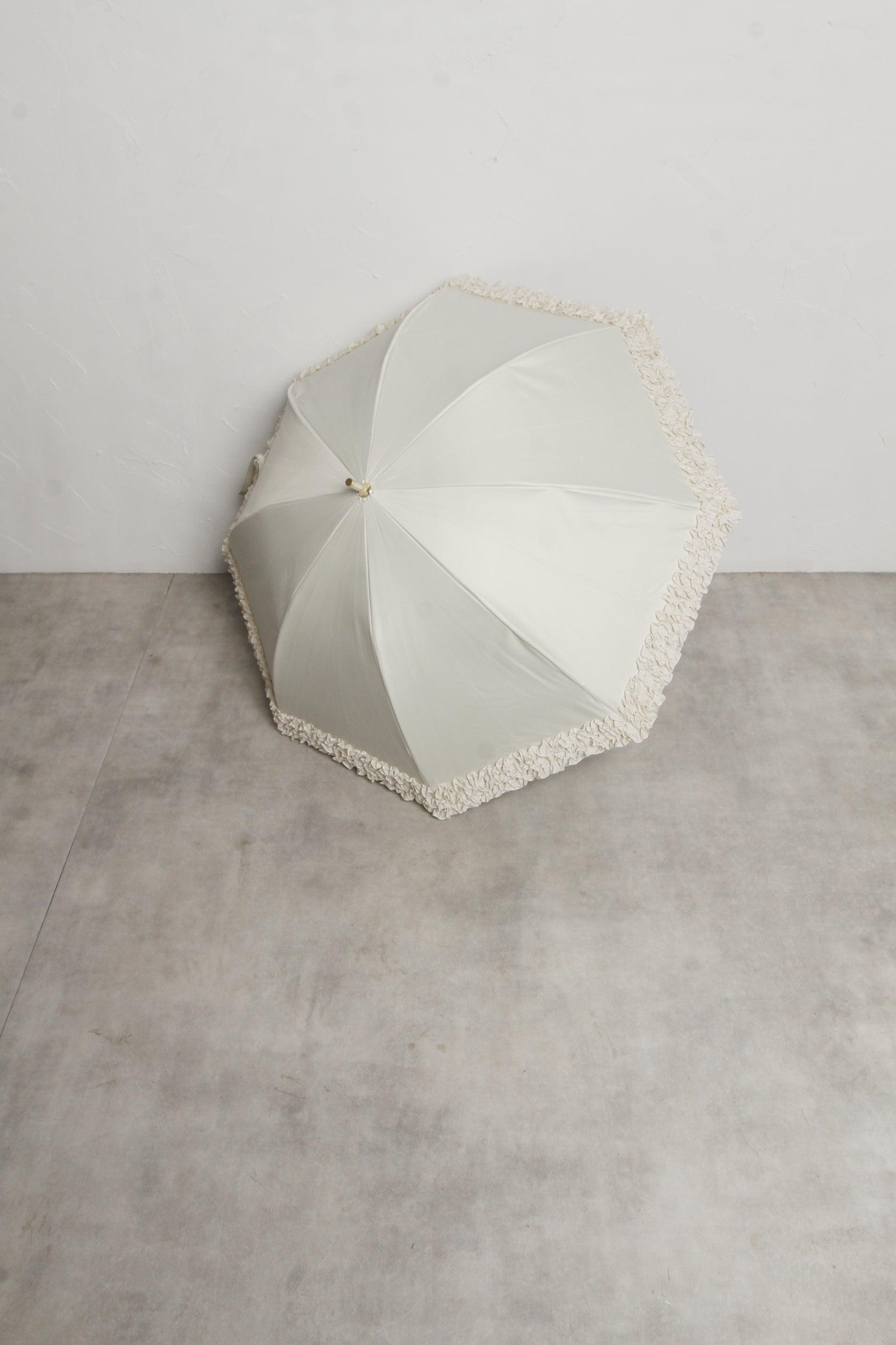 トッコクローゼット tocco closet 完全遮光100%&雨天兼用♪ホイップフリル長傘 ブラック